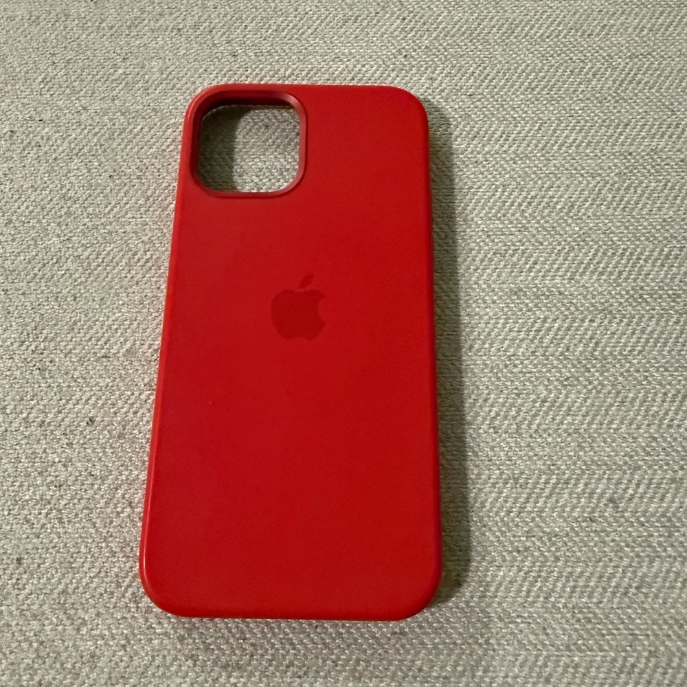Apple iPhone 12 Pro Red Silicone Phone Cover